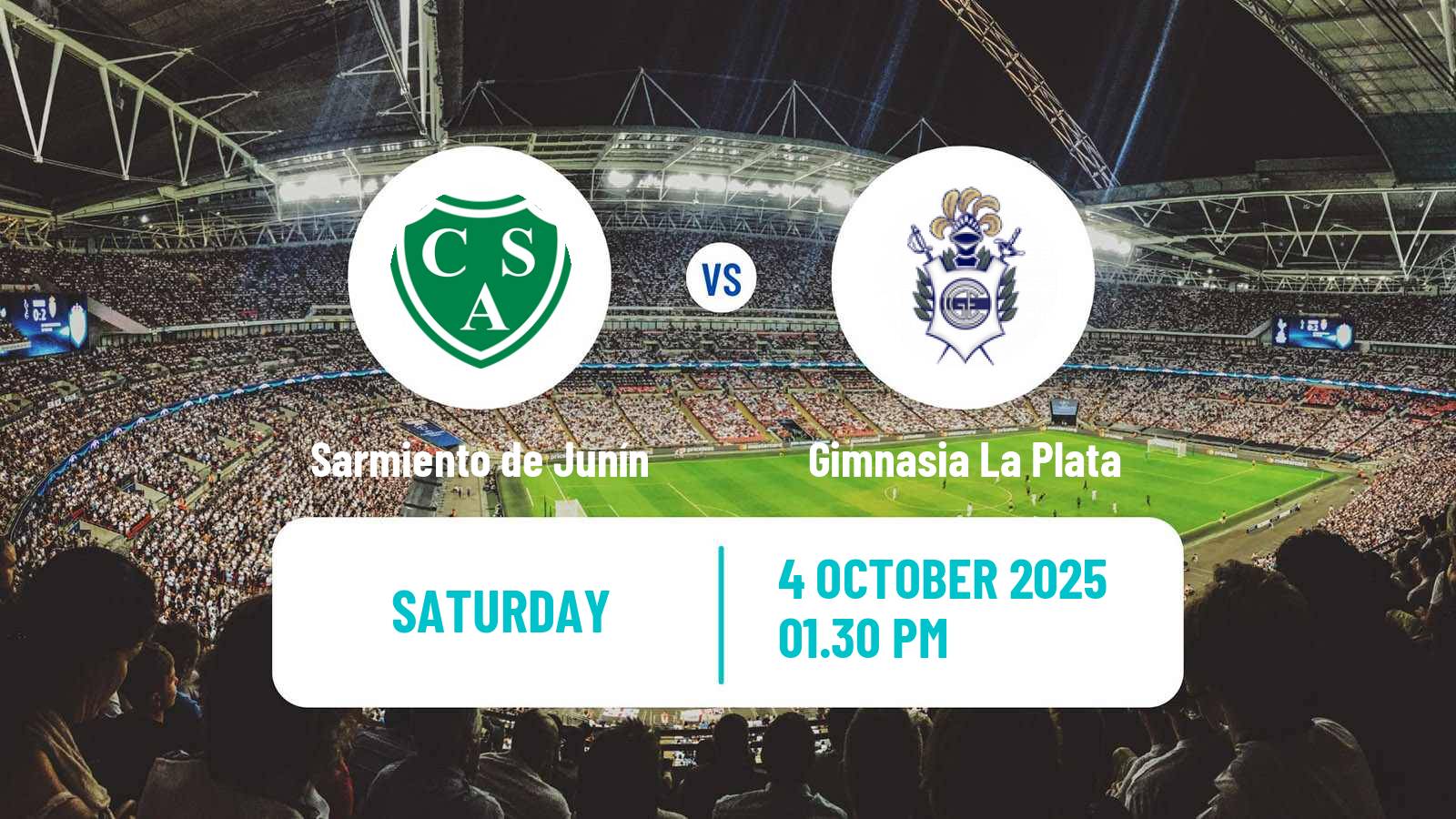 Football Argentinian Liga Profesional Sarmiento de Junín - Gimnasia La Plata