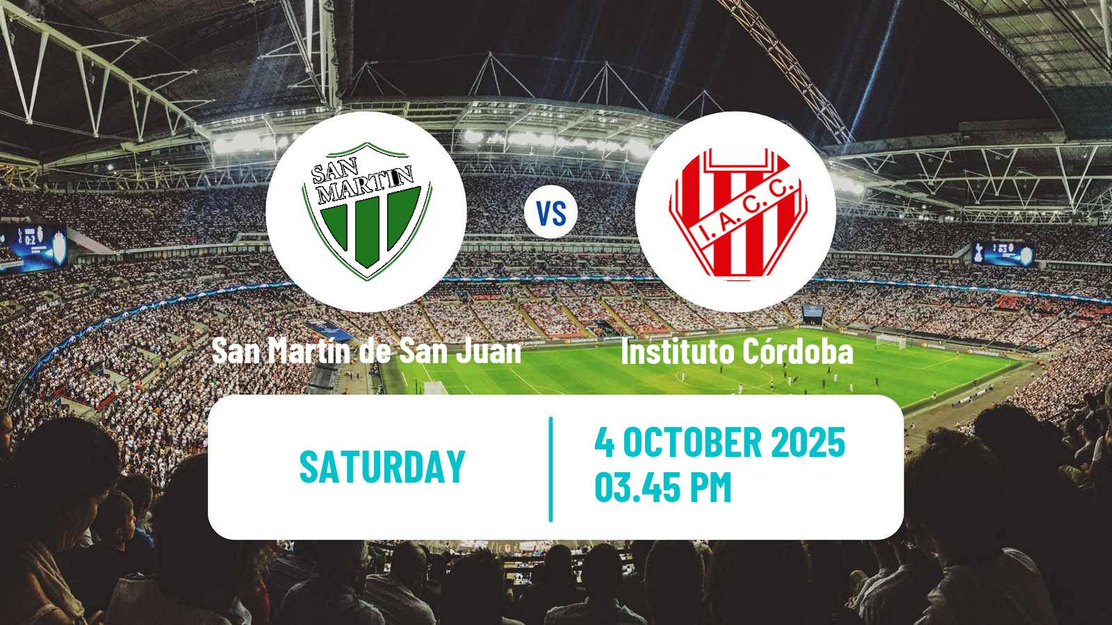 Football Argentinian Liga Profesional San Martín de San Juan - Instituto Córdoba