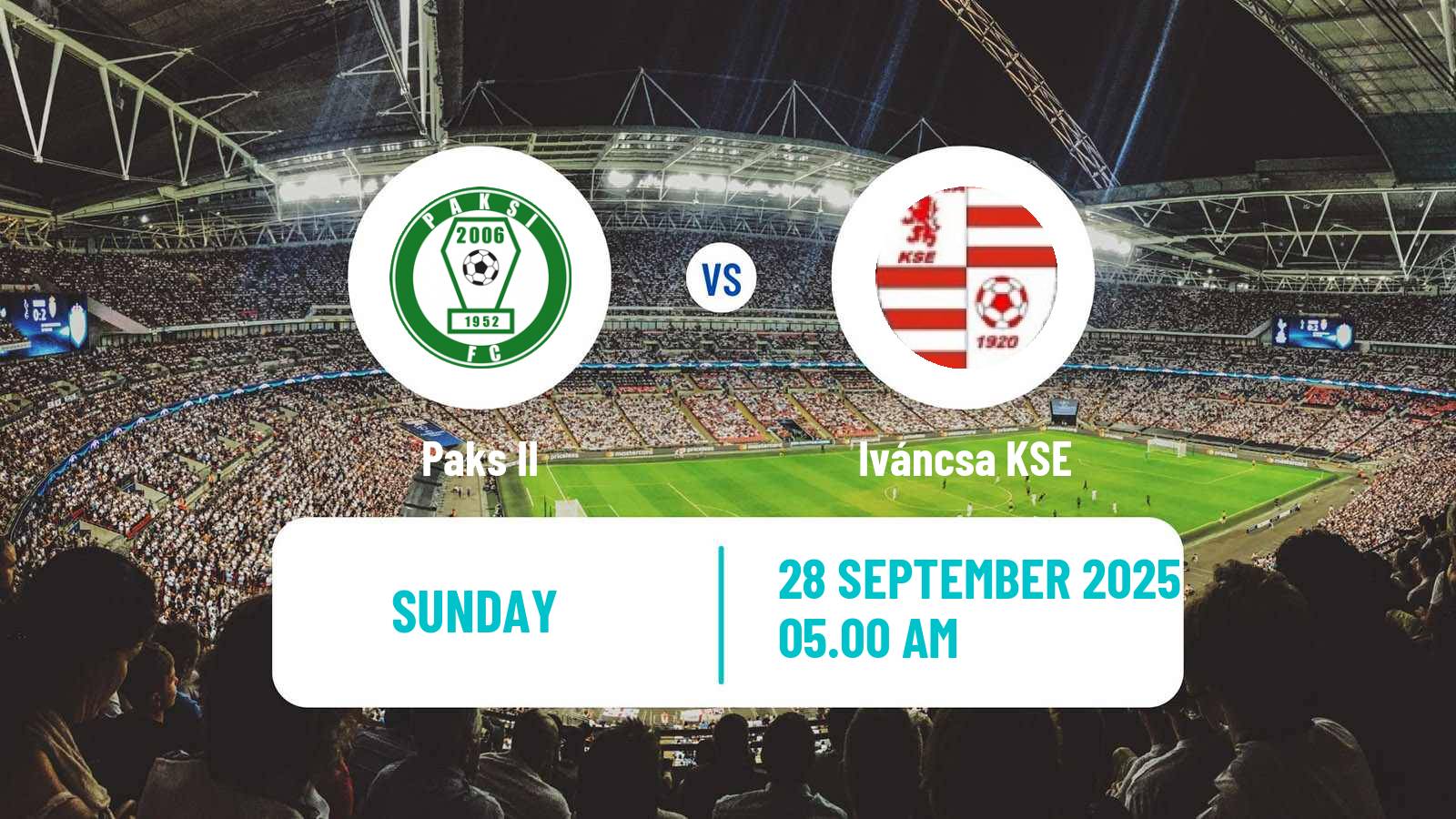 Football Hungarian NB III Southwest Paks II - Iváncsa
