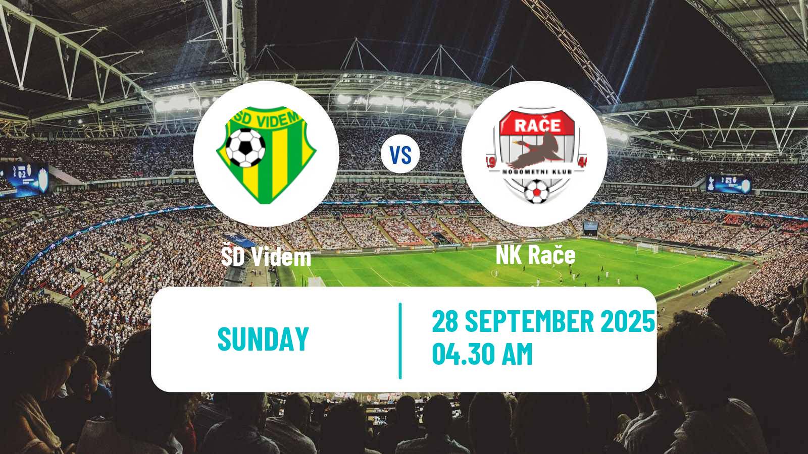 Football Slovenian 3 SNL East Videm - Rače