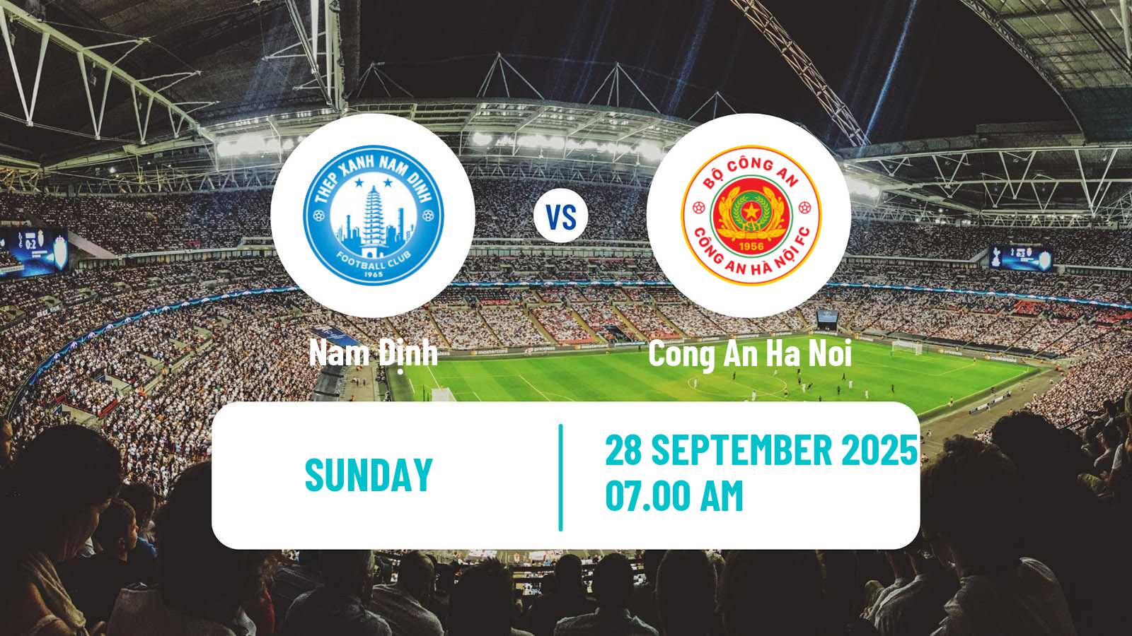 Football Vietnamese V League 1 Nam Định - Cong An Ha Noi