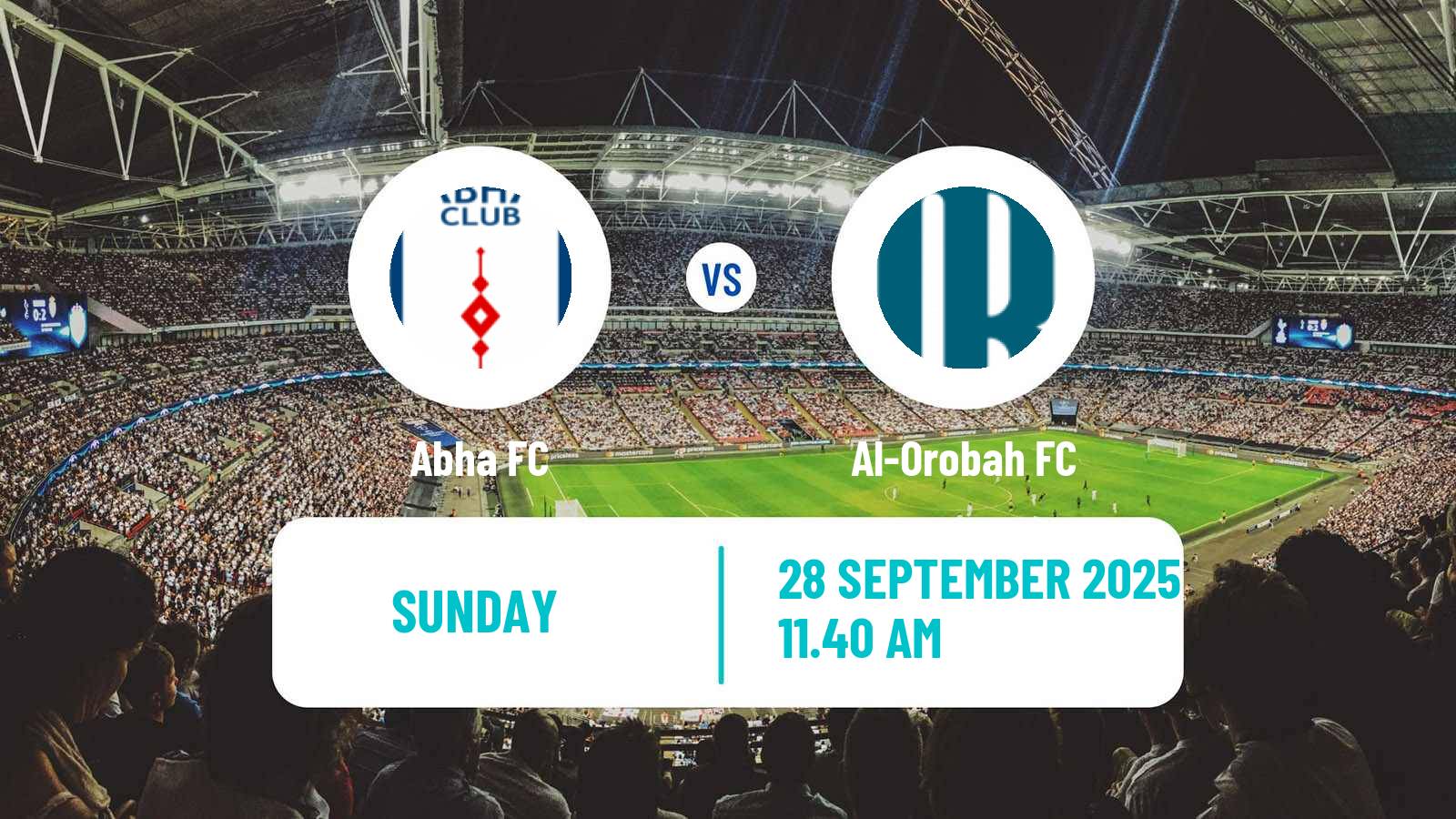 Football Saudi Division 1 Abha - Al-Orobah
