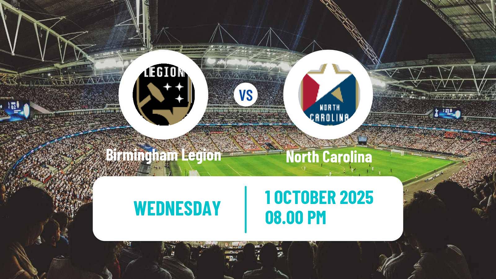 Football USL Championship Birmingham Legion - North Carolina