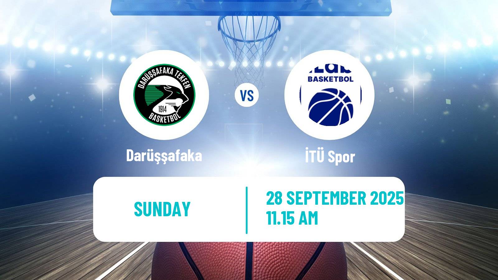 Basketball Turkish TBL Darüşşafaka - İTÜ