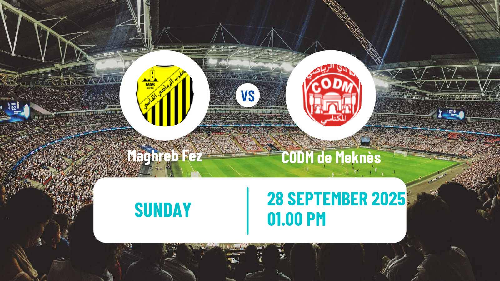 Football Moroccan Botola Maghreb Fez - CODM de Meknès