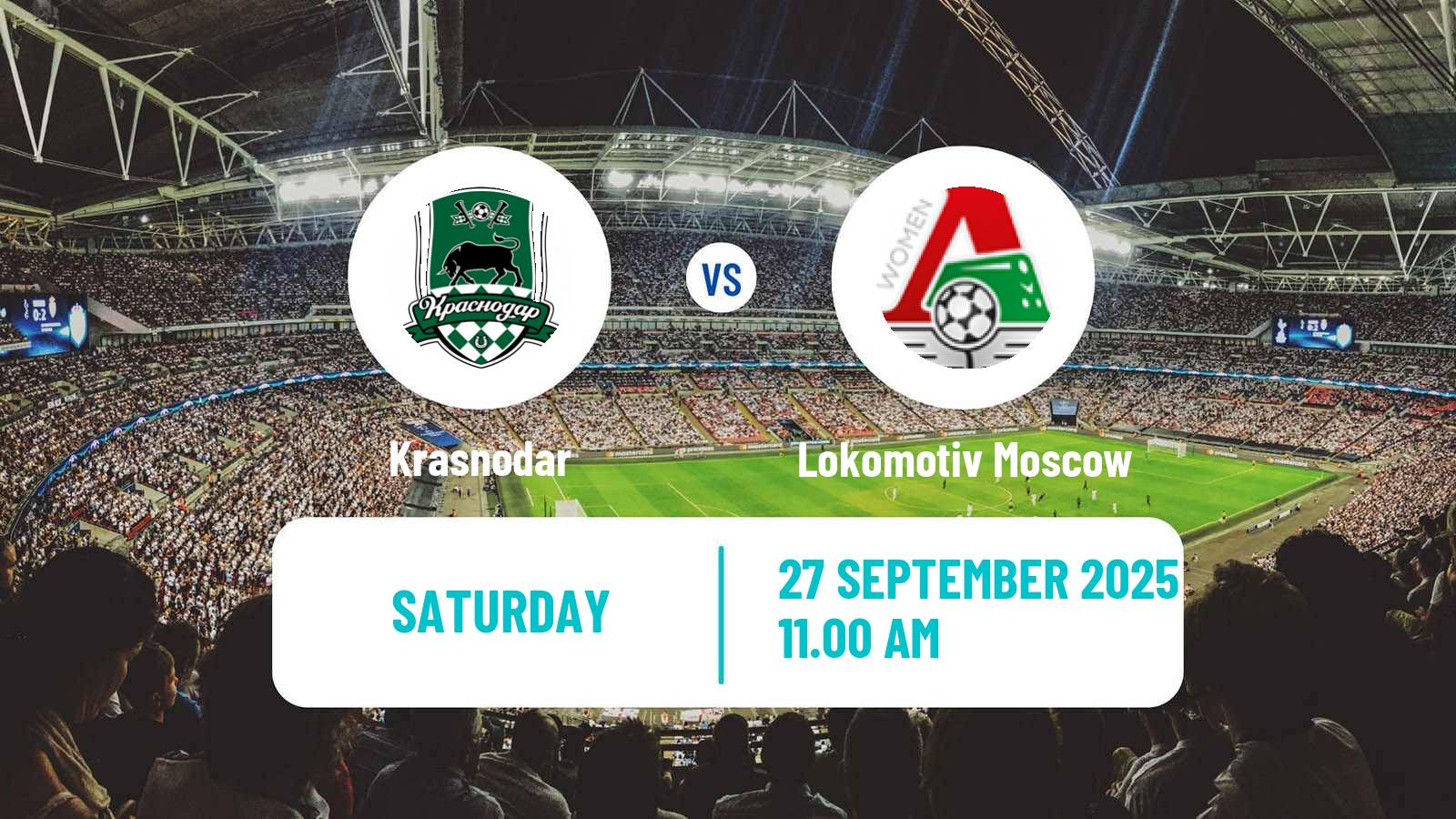 Football Russian Supreme Division Women Krasnodar - Lokomotiv Moscow