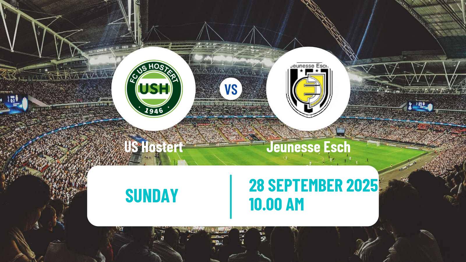 Football Luxembourg National Division Hostert - Jeunesse Esch