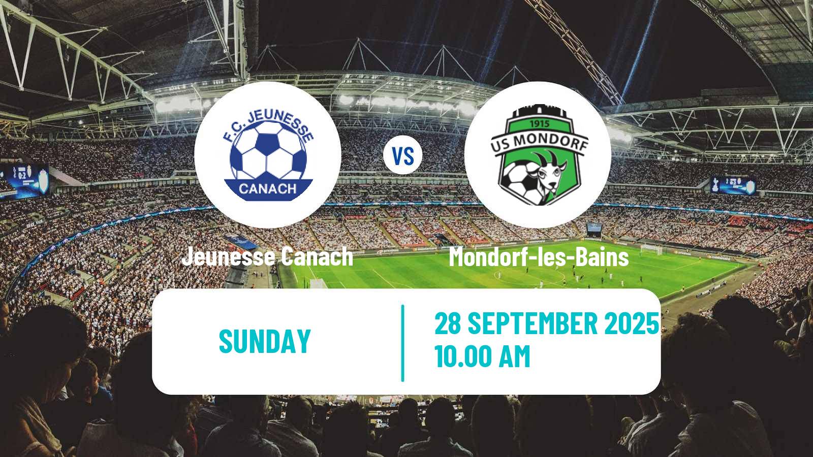 Football Luxembourg National Division Jeunesse Canach - Mondorf-les-Bains
