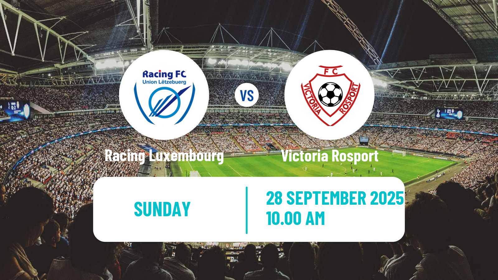 Football Luxembourg National Division Racing Luxembourg - Victoria Rosport