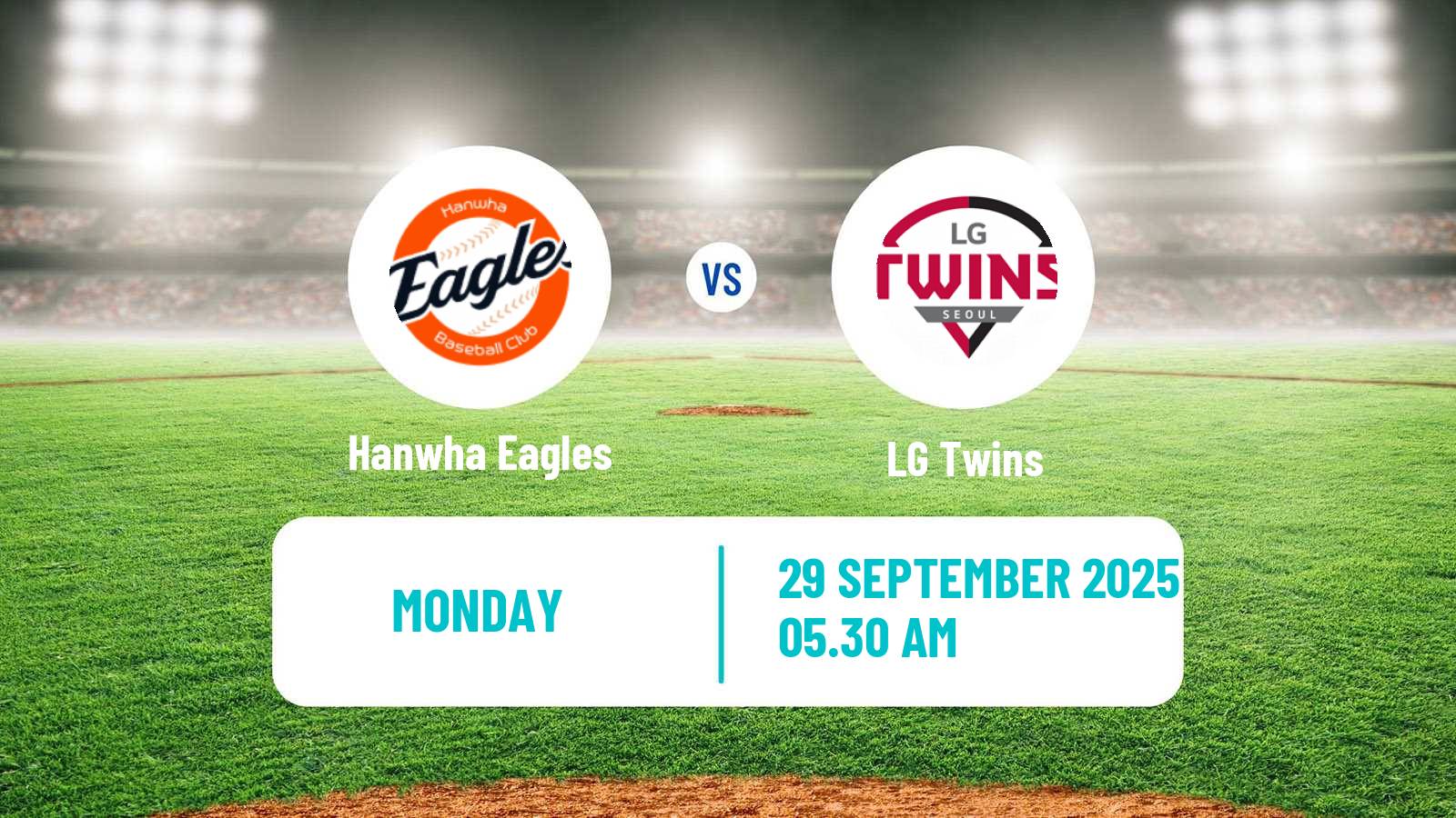 Baseball KBO Hanwha Eagles - LG Twins
