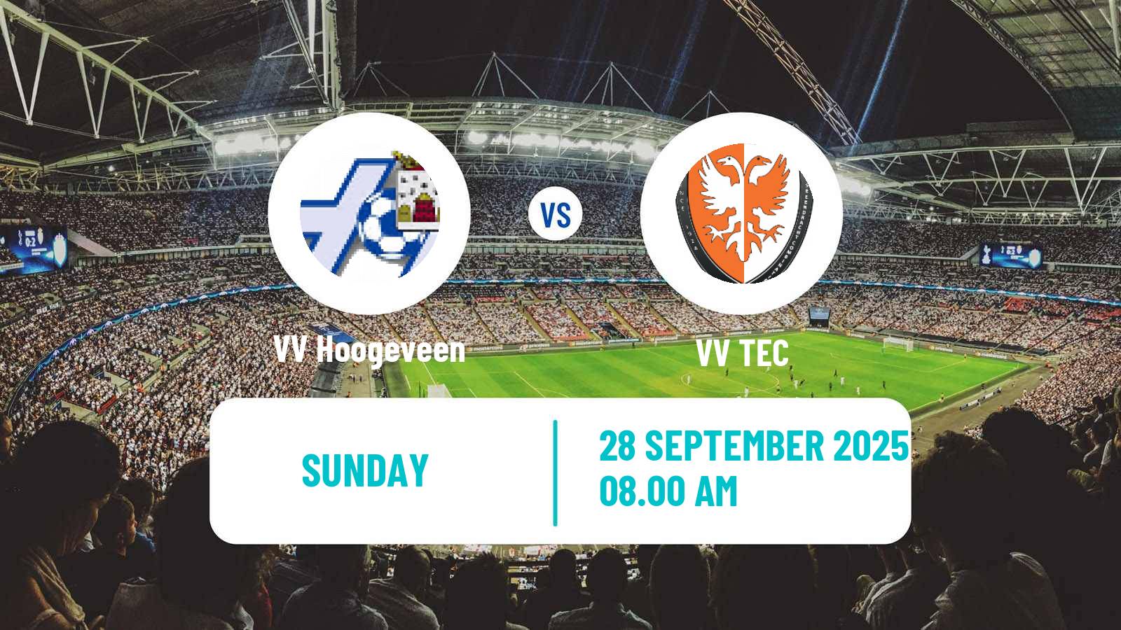 Football Dutch Derde Divisie Hoogeveen - TEC