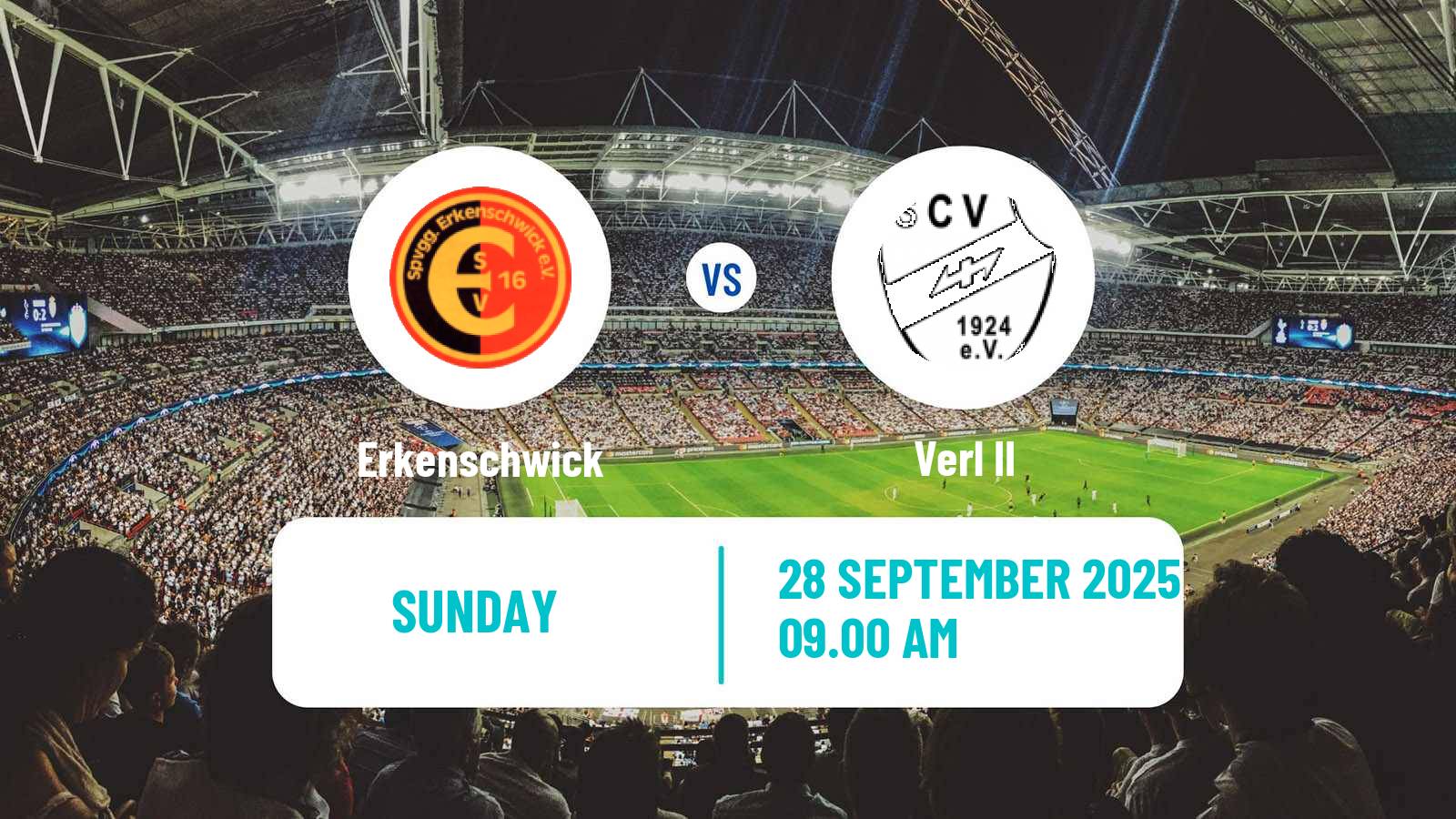 Football German Oberliga Westfalen Erkenschwick - Verl II