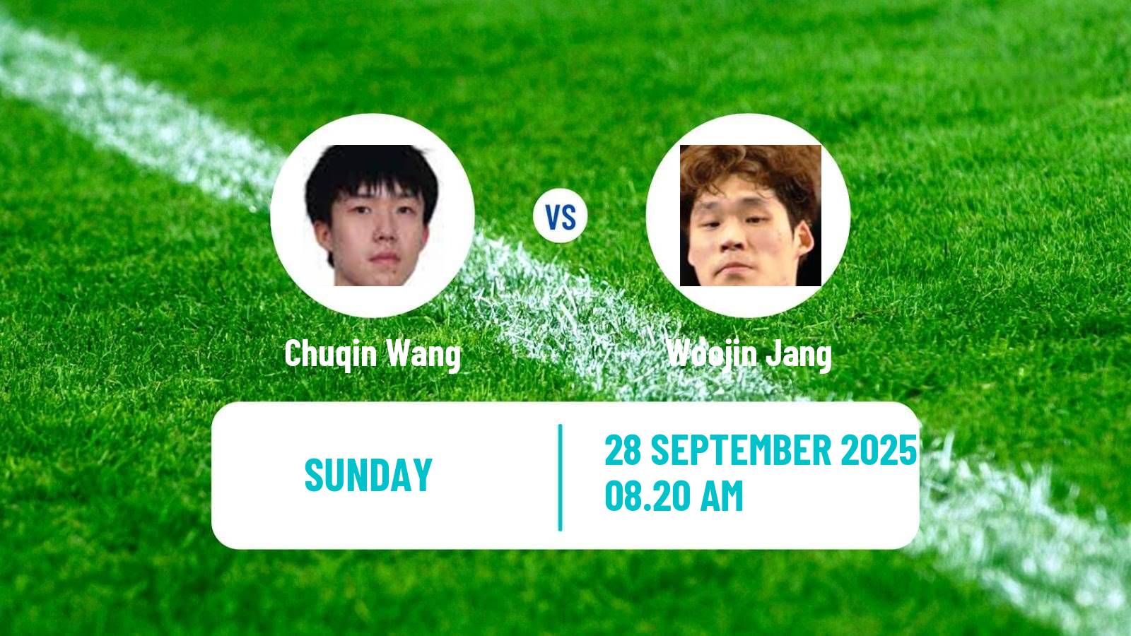 Table tennis China Smash Men Chuqin Wang - Woojin Jang