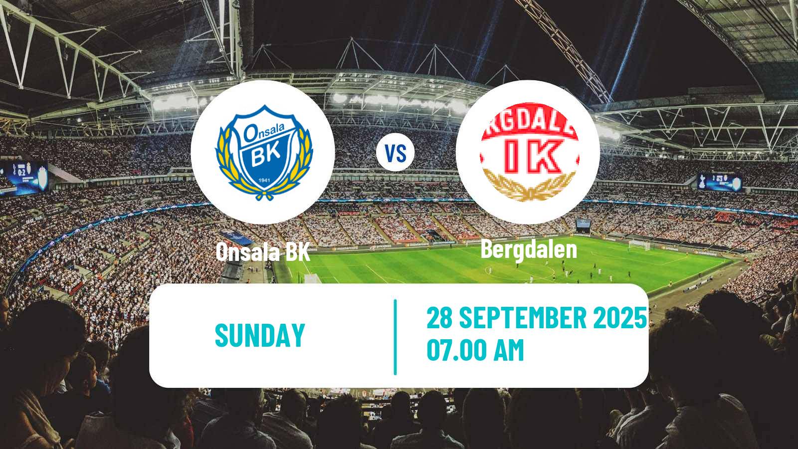 Football Swedish Division 2 - Västra Götaland Onsala - Bergdalen