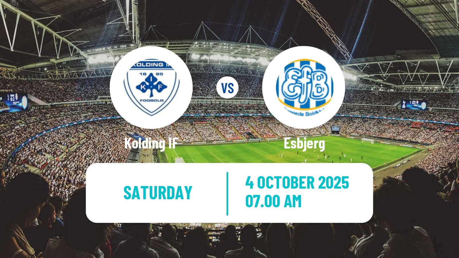 Football Danish 1 Division Kolding IF - Esbjerg