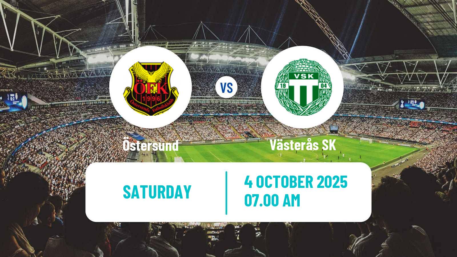 Football Swedish Superettan Östersund - Västerås SK
