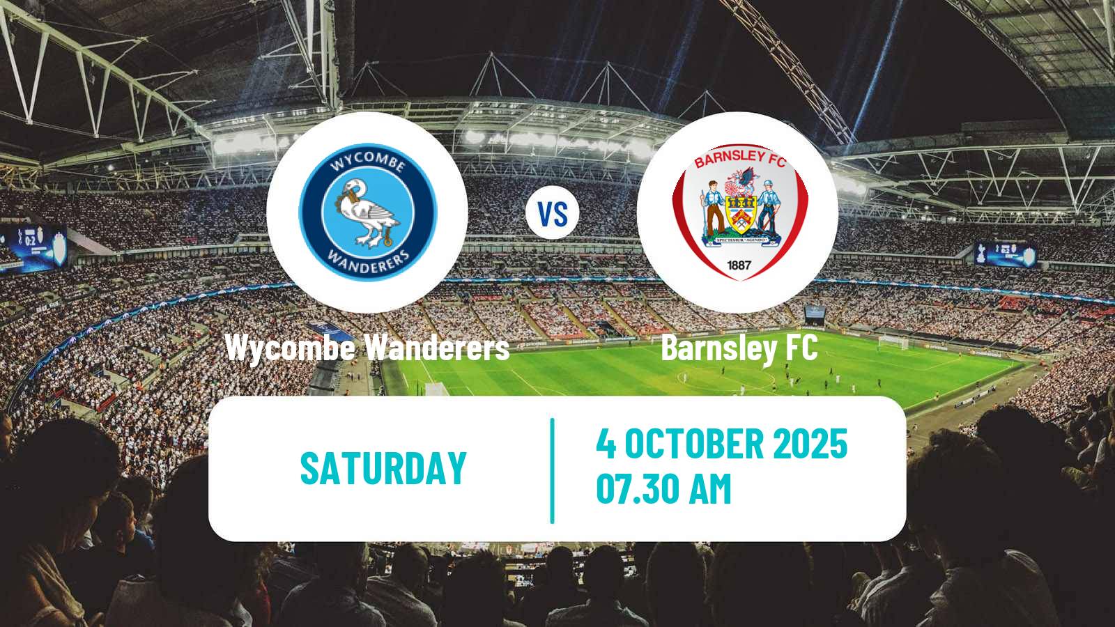 Football English League One Wycombe Wanderers - Barnsley