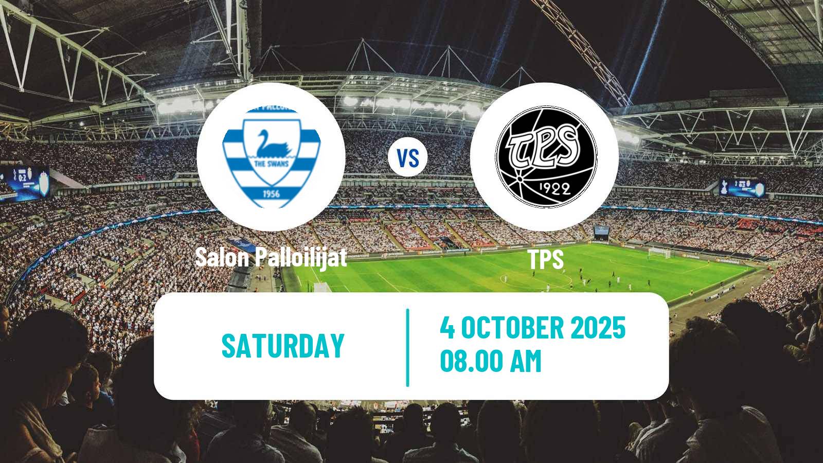 Football Finnish Ykkosliiga Salon Palloilijat - TPS