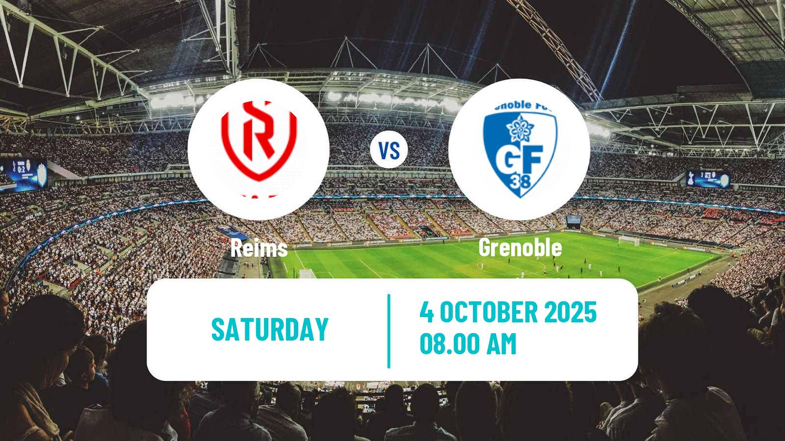 Football French Ligue 2 Reims - Grenoble