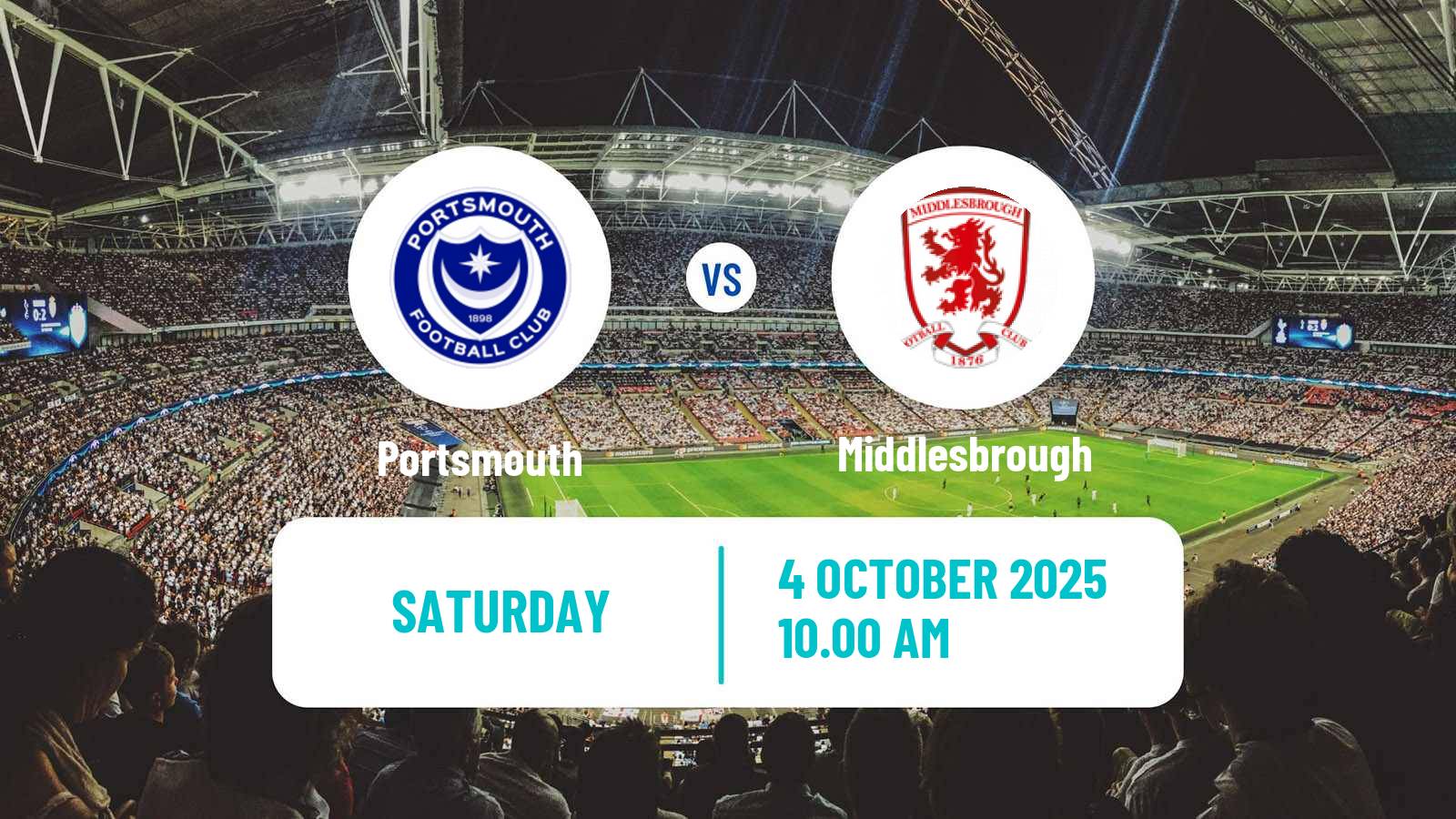 Football English League Championship Portsmouth - Middlesbrough