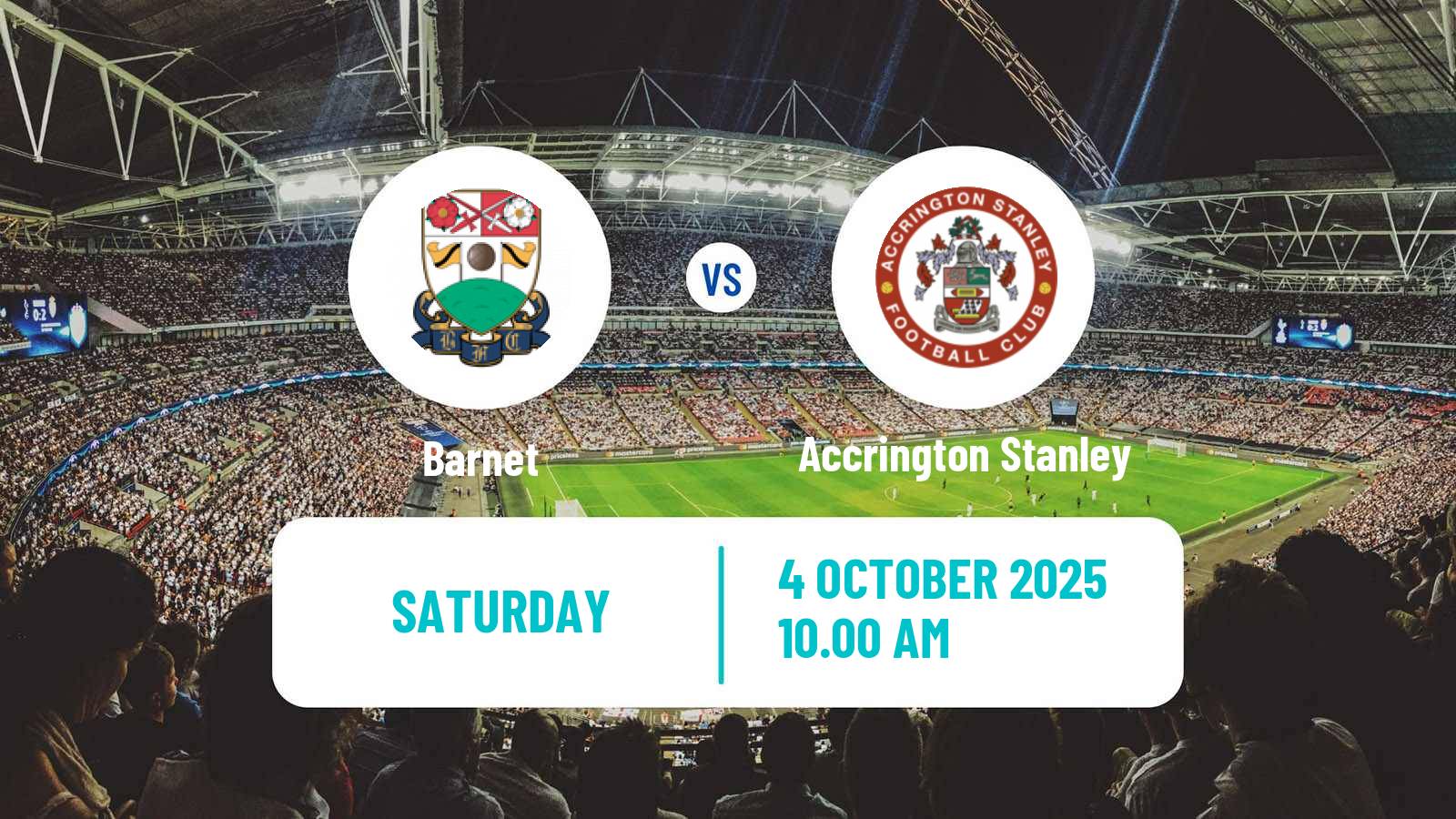 Football English League Two Barnet - Accrington Stanley
