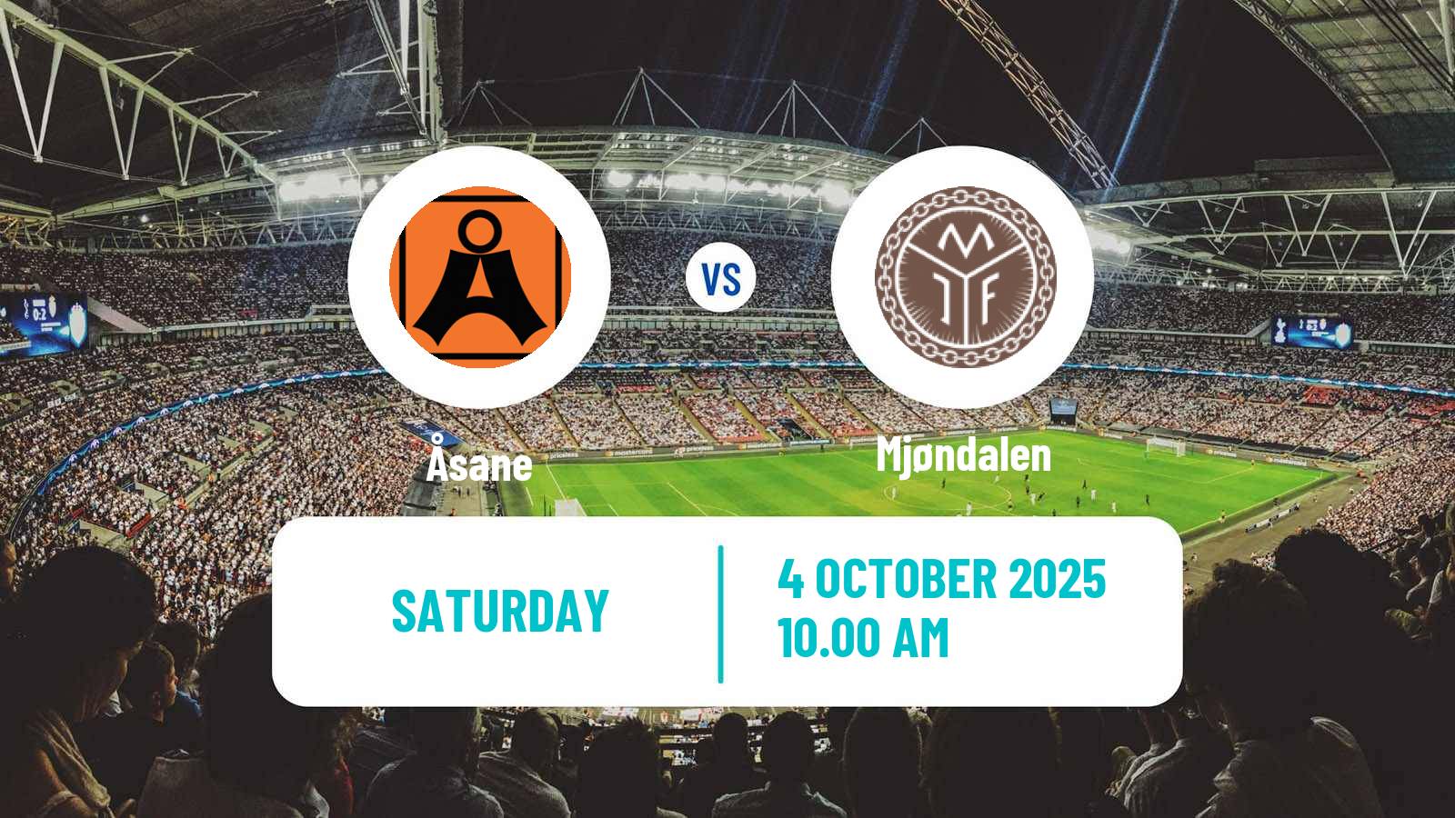 Football Norwegian Adeccoligaen Åsane - Mjøndalen