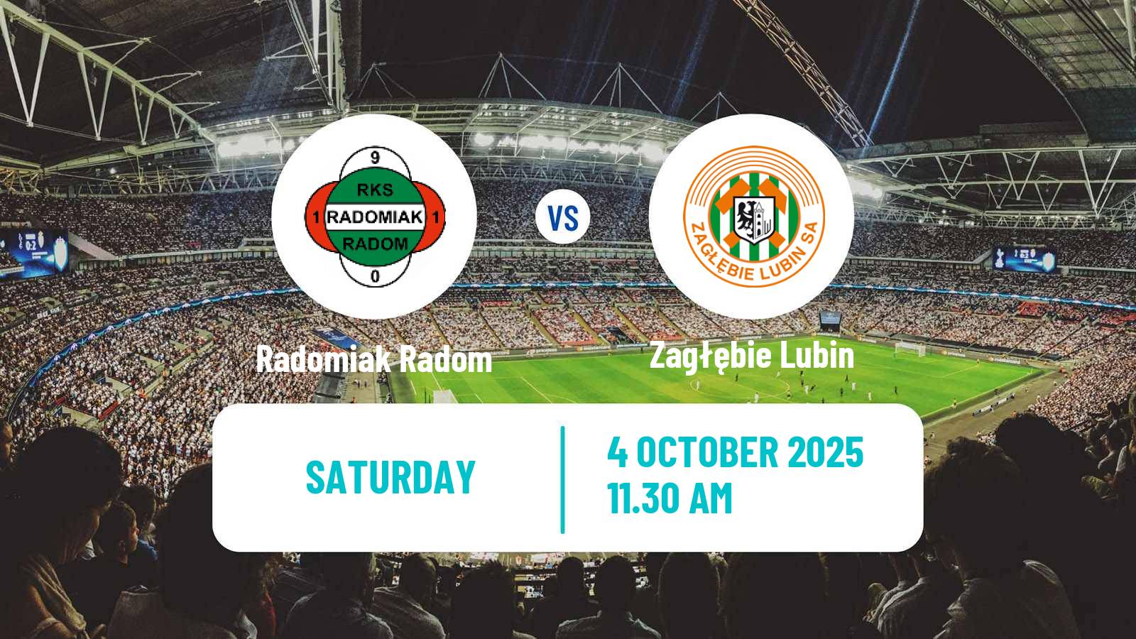 Football Polish Ekstraklasa Radomiak Radom - Zagłębie Lubin