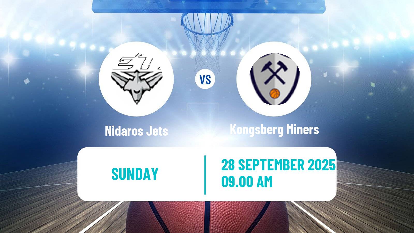Basketball Norwegian BLNO Nidaros Jets - Kongsberg Miners
