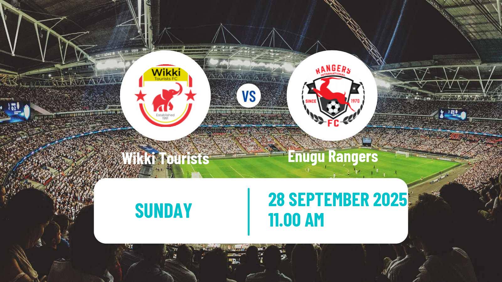 Football Nigerian Premier League Wikki Tourists - Enugu Rangers
