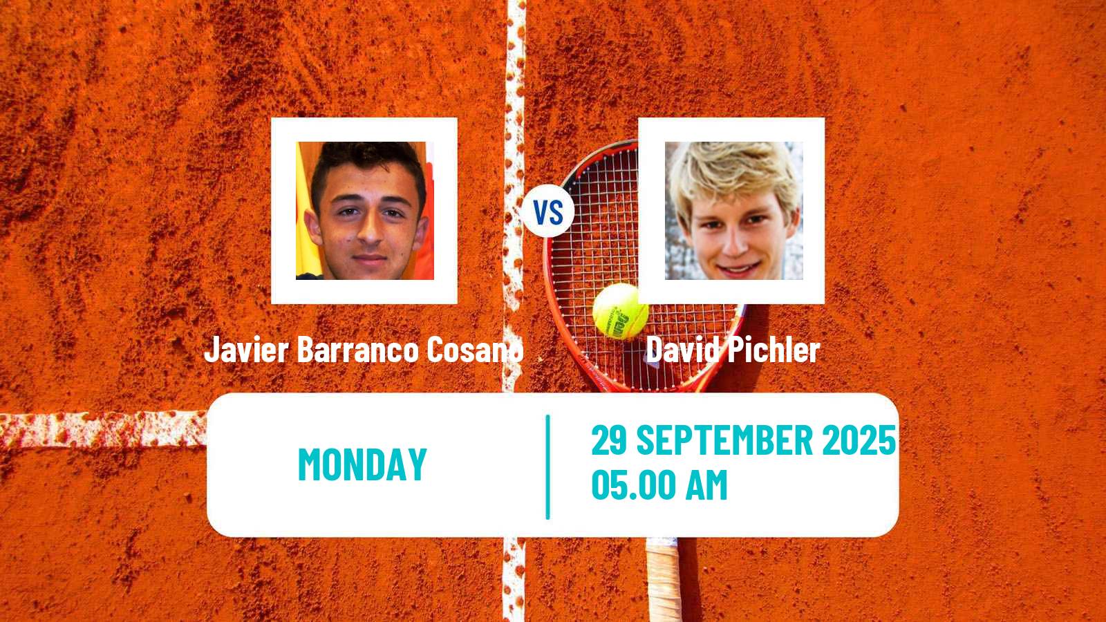 Tennis Braga Challenger Men Javier Barranco Cosano - David Pichler