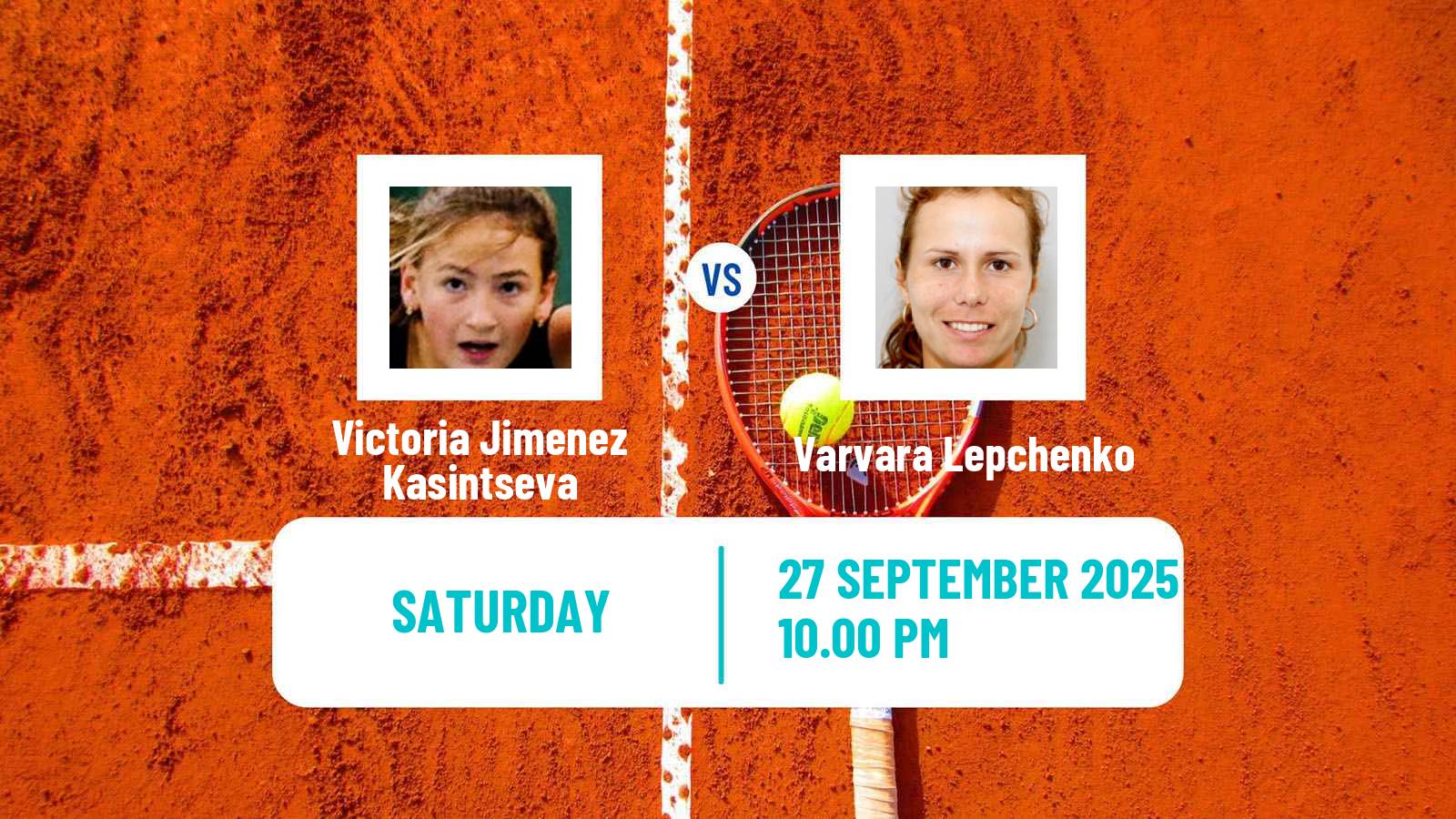 Tennis Suzhou Challenger Women Victoria Jimenez Kasintseva - Varvara Lepchenko