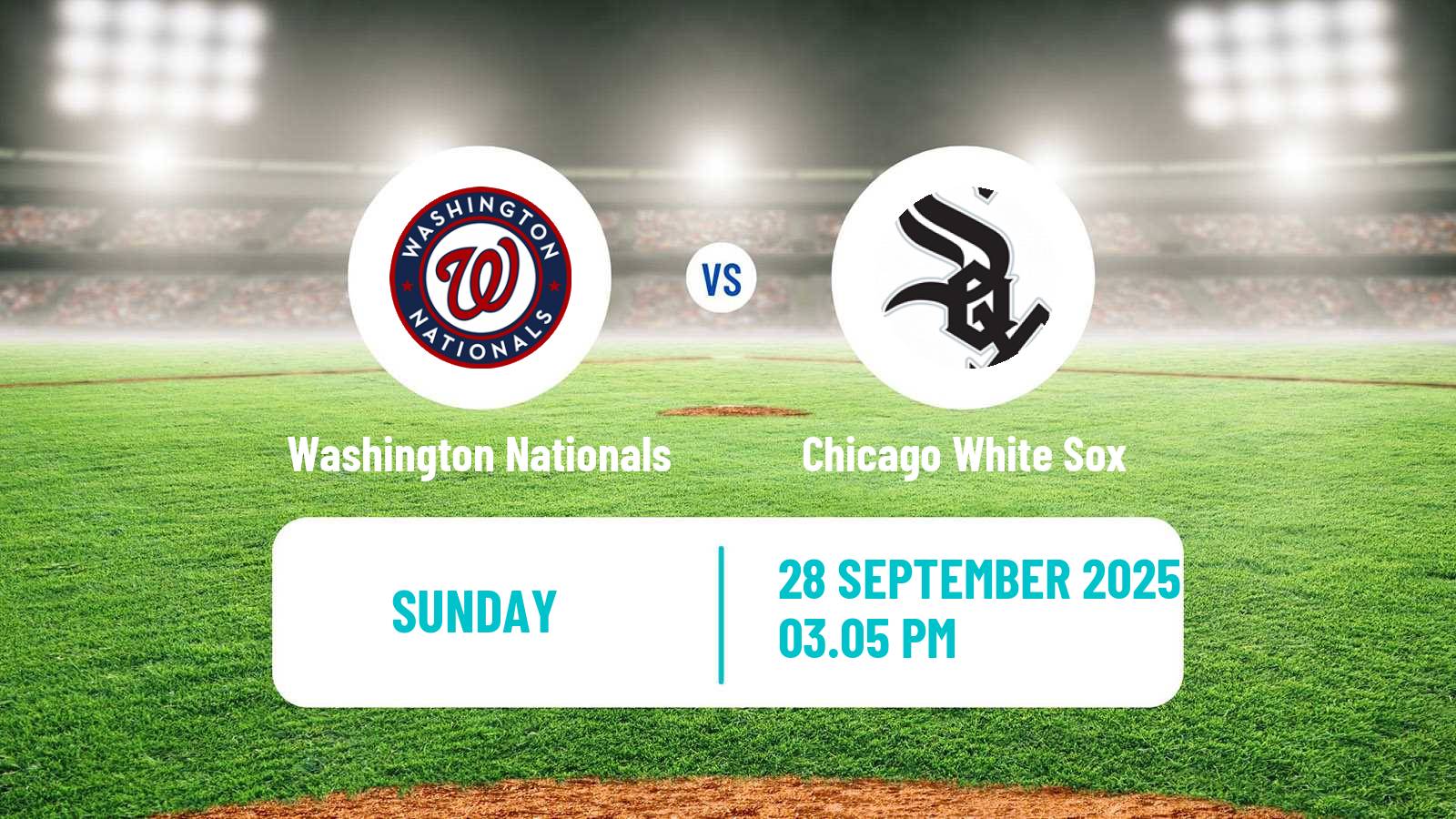 Baseball MLB Washington Nationals - Chicago White Sox