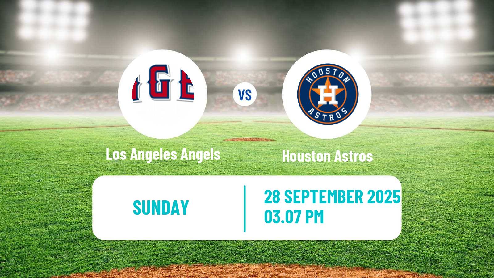 Baseball MLB Los Angeles Angels - Houston Astros