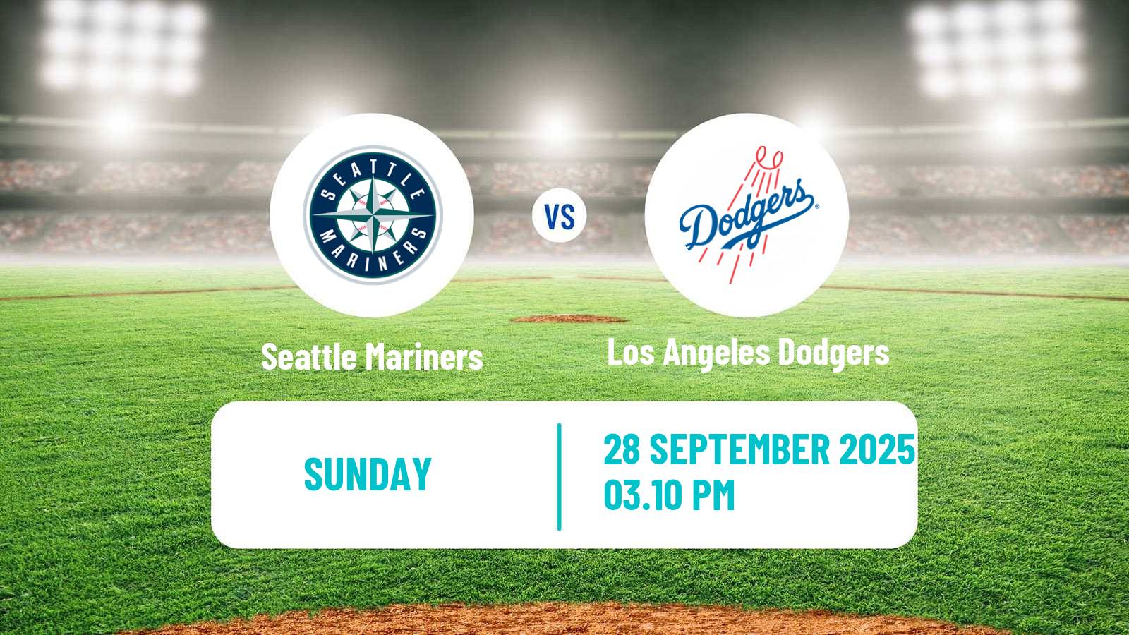 Baseball MLB Seattle Mariners - Los Angeles Dodgers