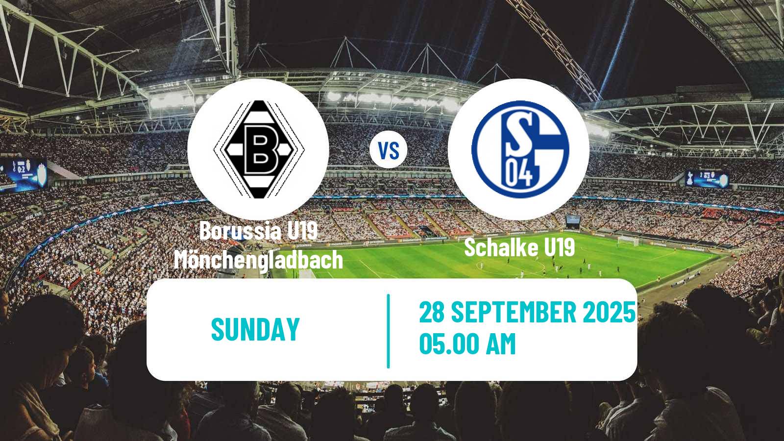 Football German DFB Youth League Borussia U19 Mönchengladbach - Schalke U19