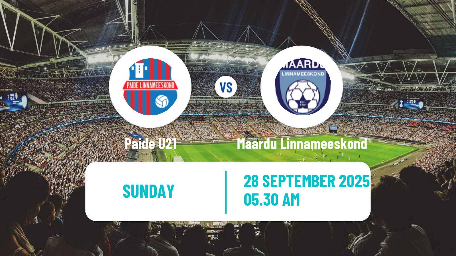 Football Estonian Esiliiga B Paide U21 - Maardu Linnameeskond