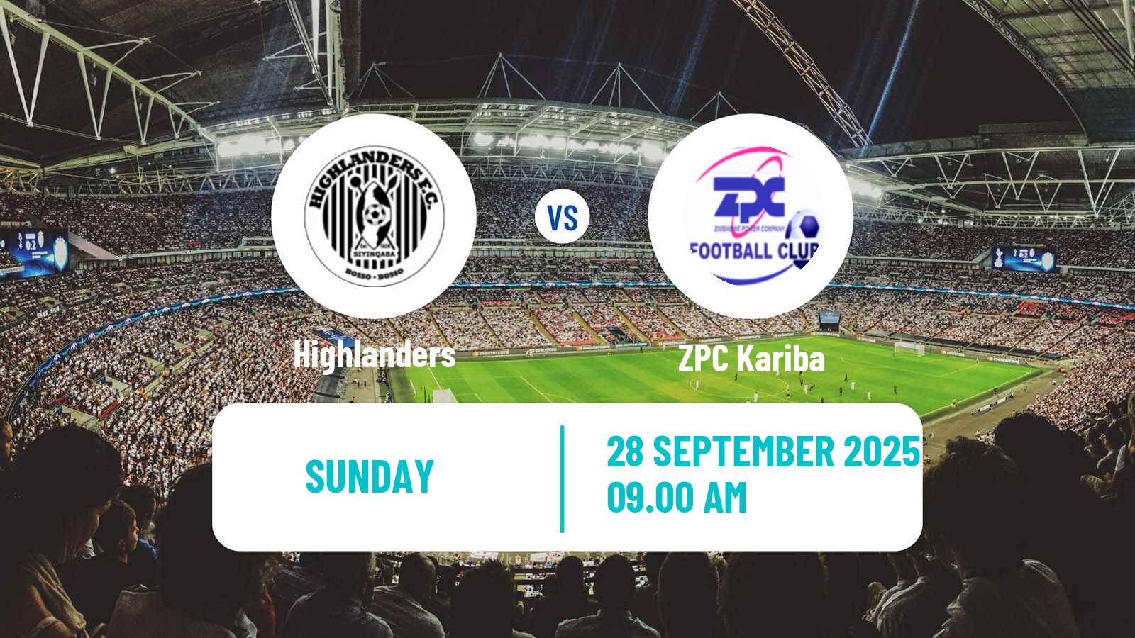 Football Zimbabwe Premier League Highlanders - ZPC Kariba