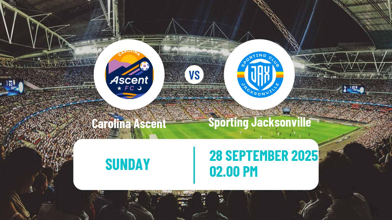 Football USL Super League Women Carolina Ascent - Sporting Jacksonville