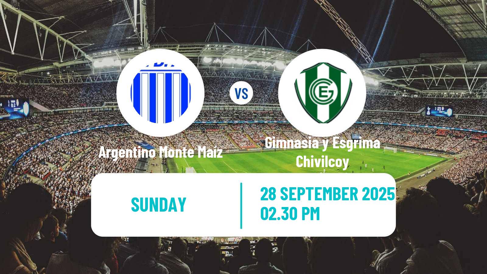 Football Argentinian Torneo Federal Argentino Monte Maíz - Gimnasia y Esgrima Chivilcoy