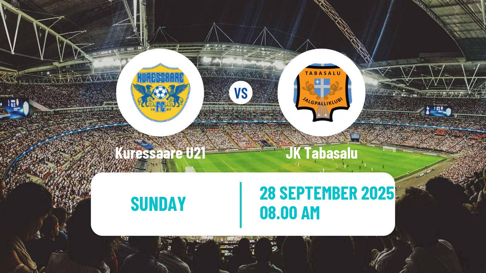Football Estonian Esiliiga B Kuressaare U21 - Tabasalu