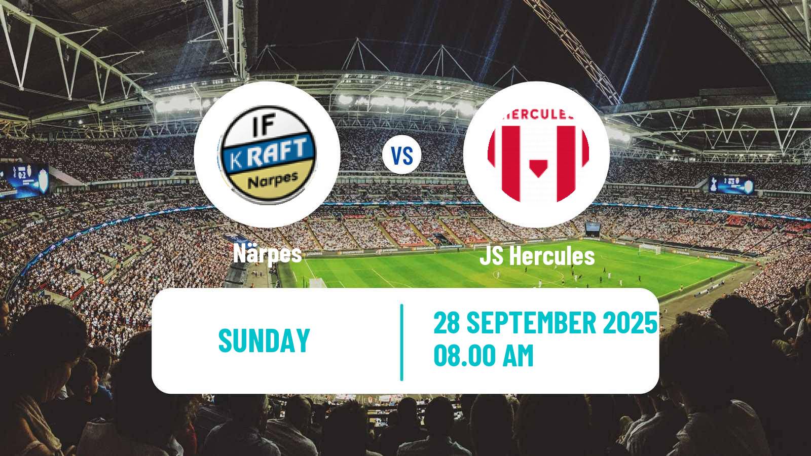 Football Finnish Kakkonen Group C Närpes - JS Hercules