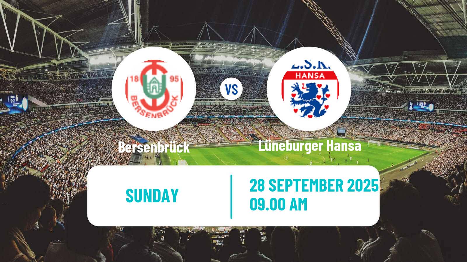 Football German Oberliga Niedersachsen Bersenbrück - Lüneburger Hansa