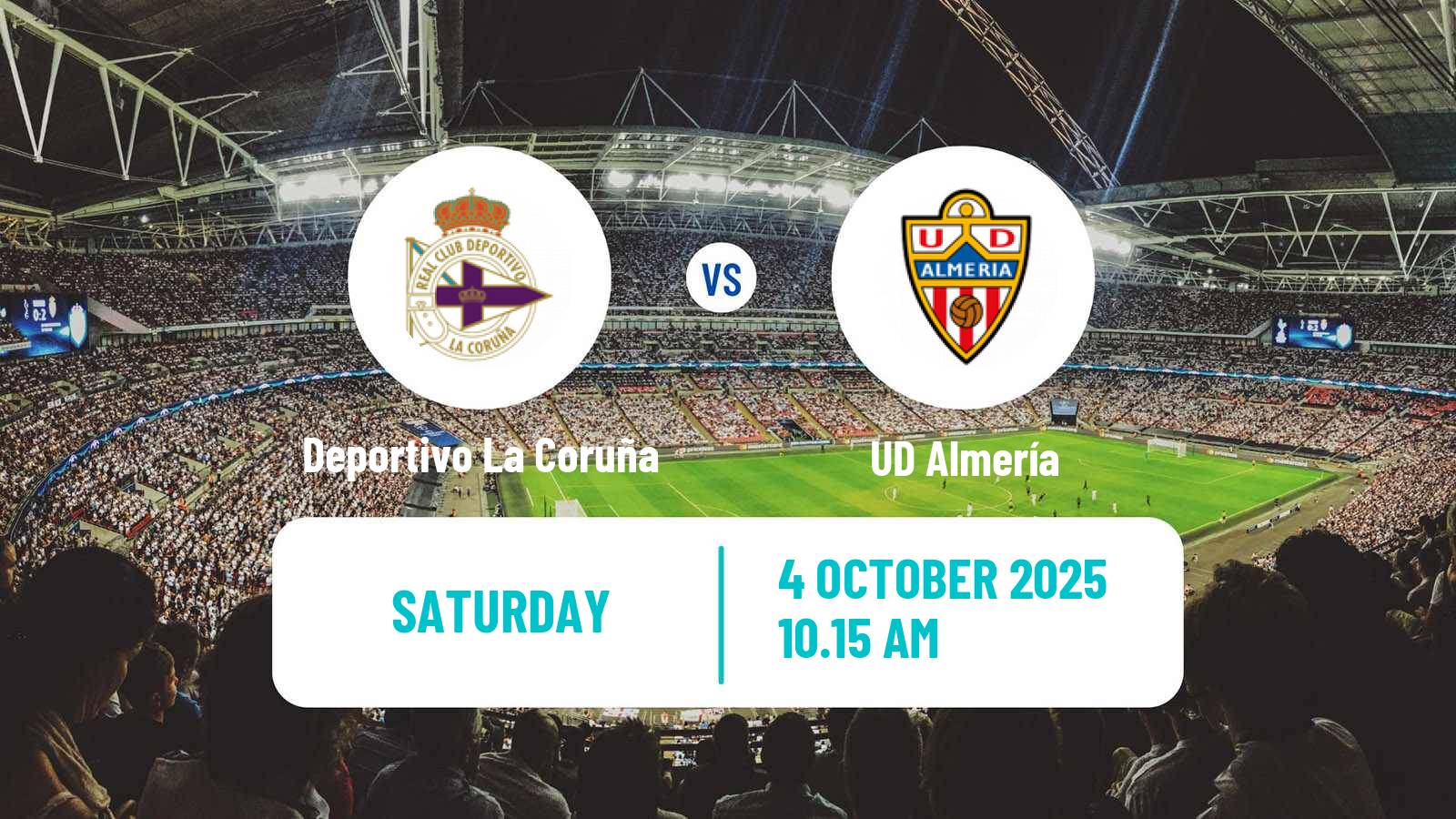 Football Spanish LaLiga2 Deportivo La Coruña - Almería
