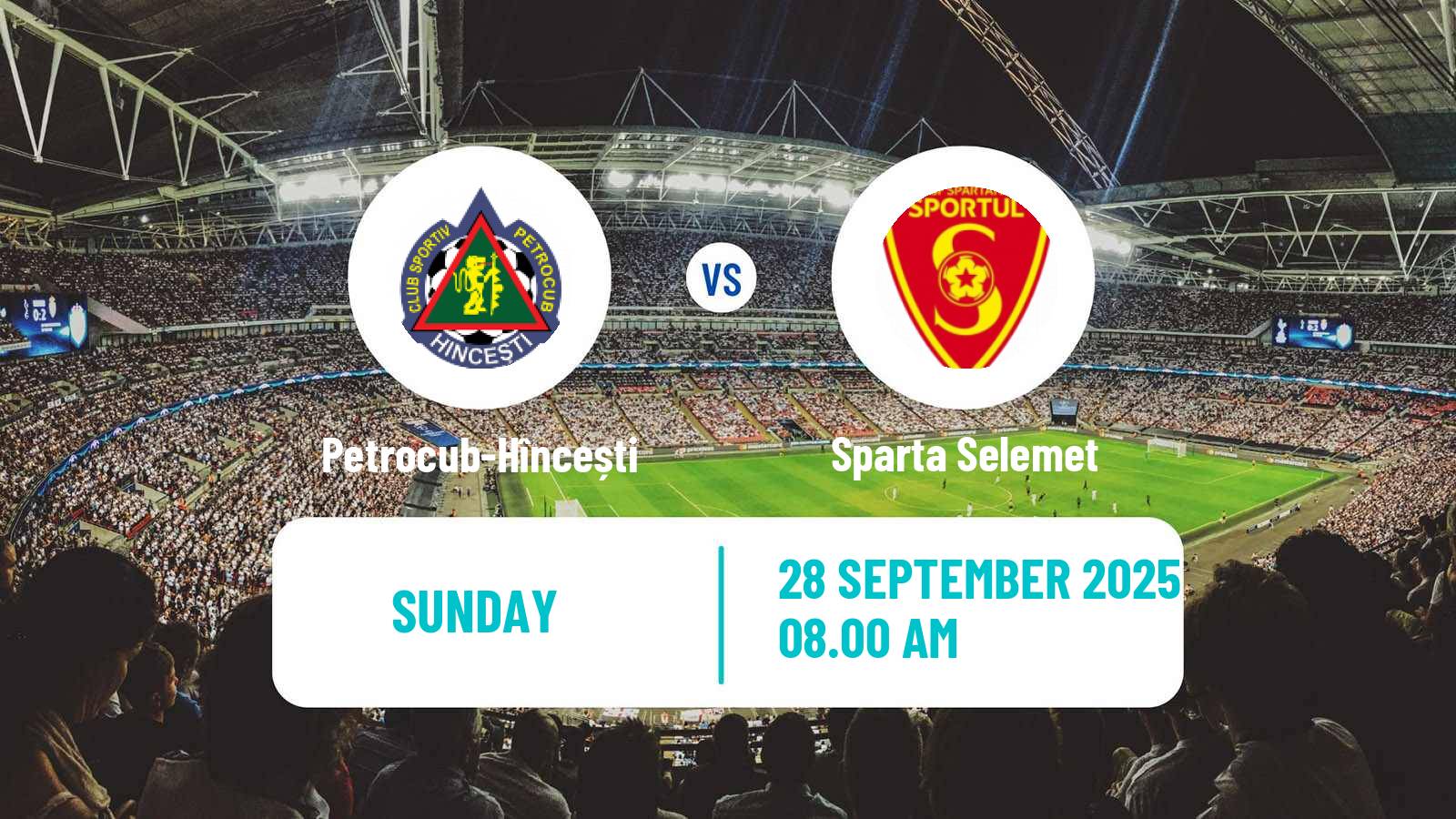 Football Moldovan Super Liga Petrocub-Hîncești - Sparta Selemet