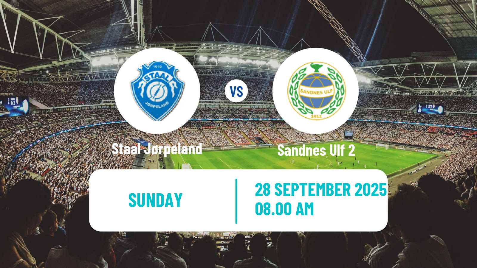 Football Norwegian Division 3 - Group 5 Staal Jørpeland - Sandnes Ulf 2