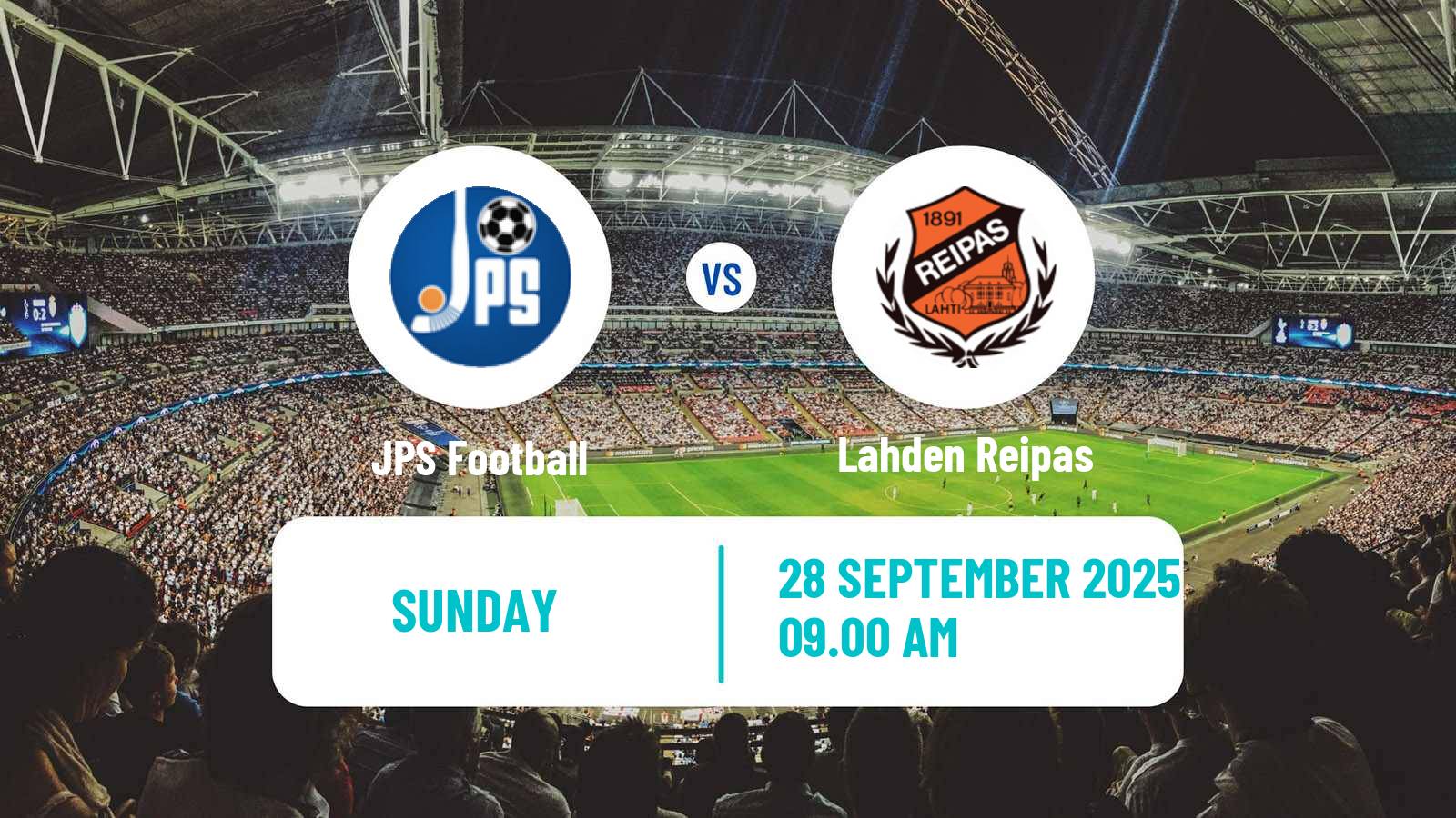 Football Finnish Kakkonen Group A JPS - Lahden Reipas