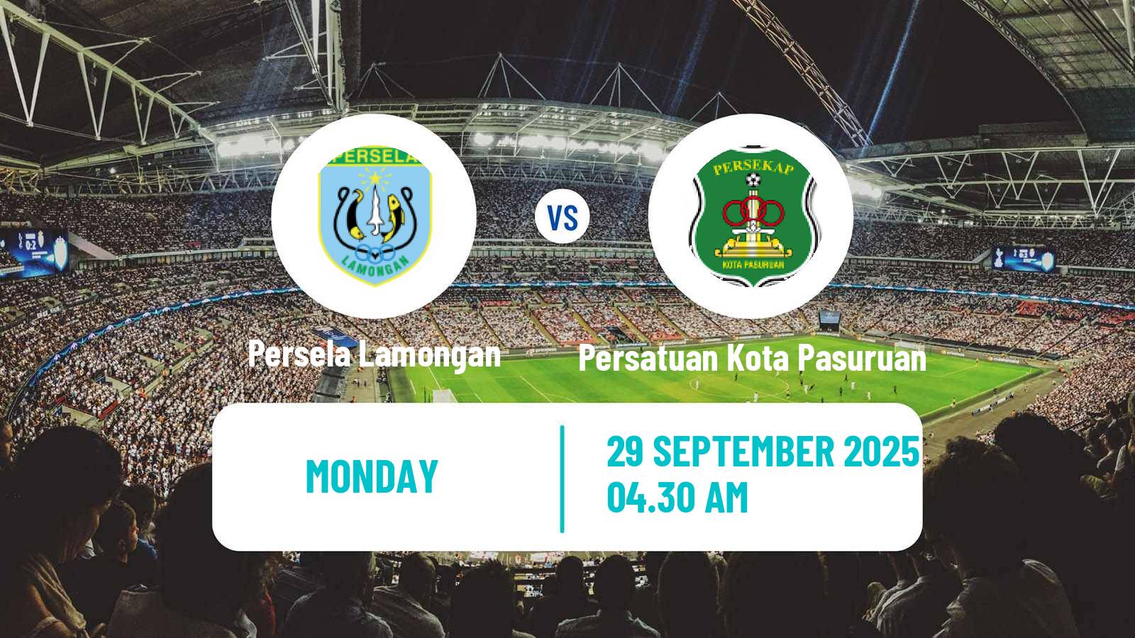 Football Indonesian Liga 2 Persela Lamongan - Persatuan Kota Pasuruan