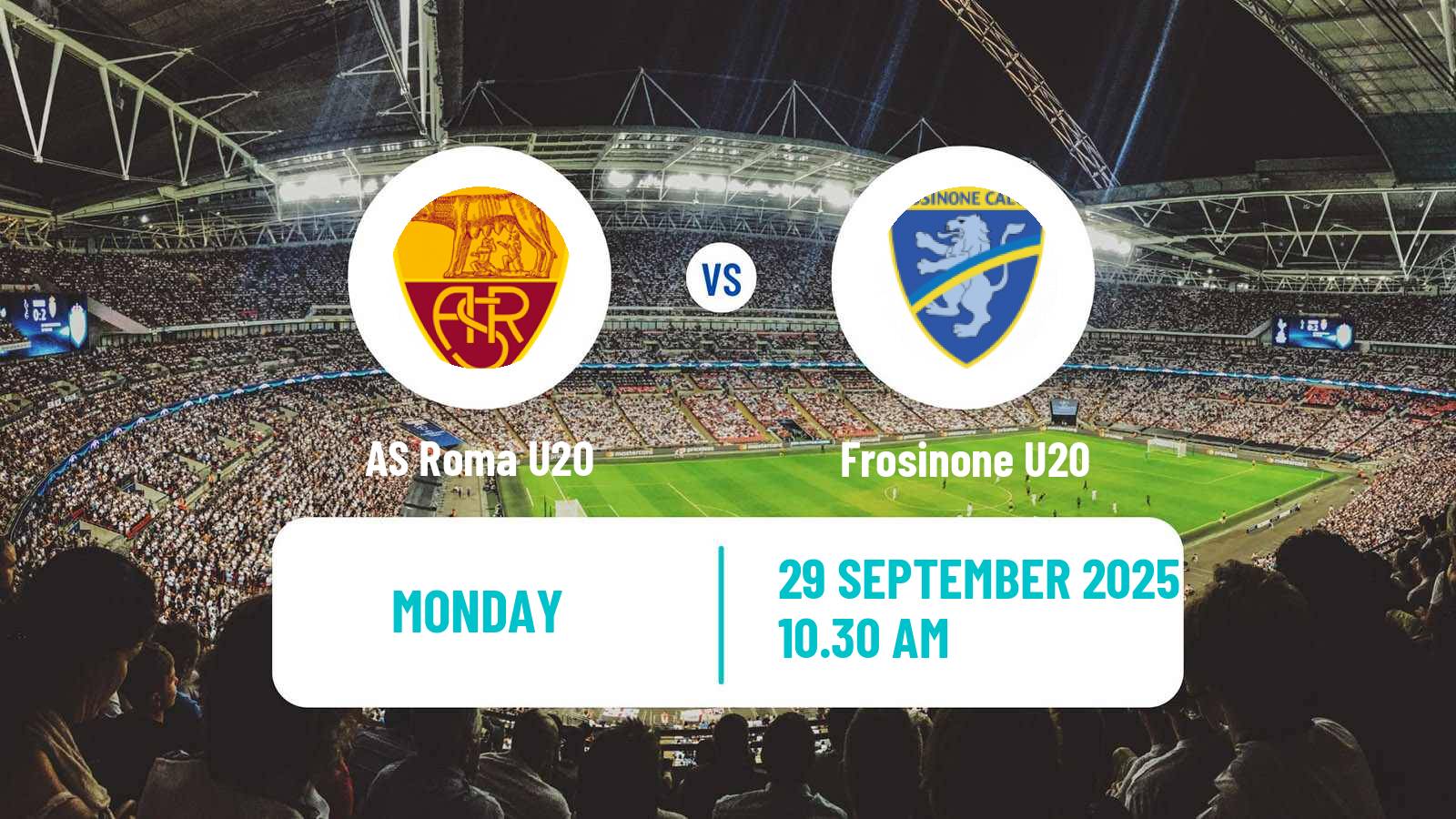 Football Italian Primavera 1 Roma U20 - Frosinone U20