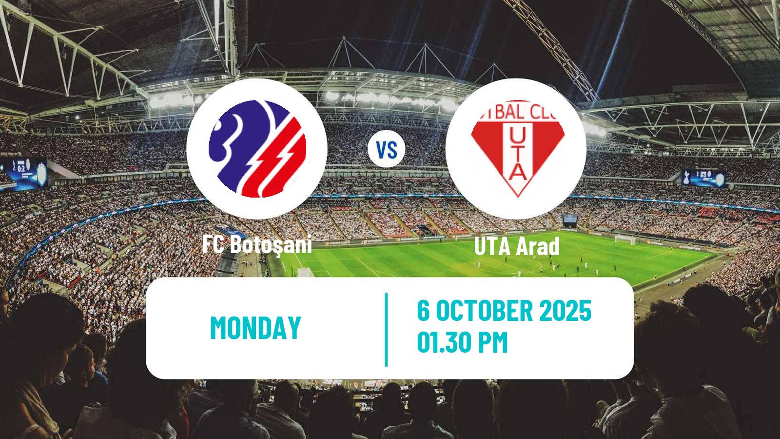 Football Romanian Liga 1 Botoșani - UTA Arad