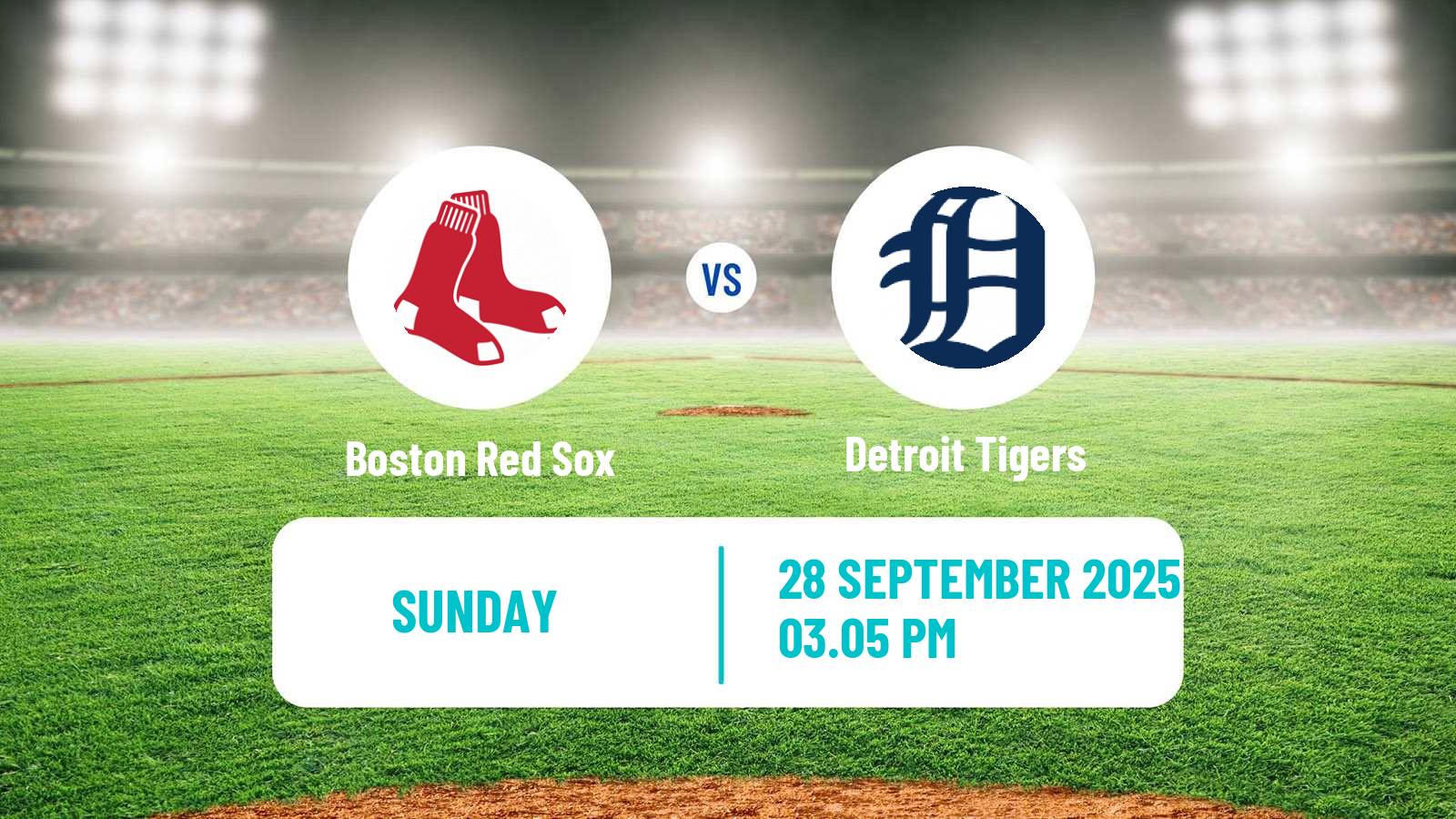 Baseball MLB Boston Red Sox - Detroit Tigers